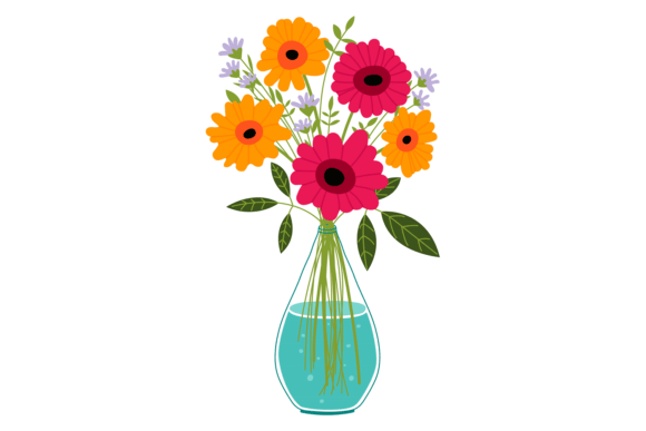 Bright Floral Bouquet Graphics & Illustrations Review