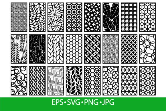Decorative Laser Cut Panels Template Wit: Graphics & Illustrations