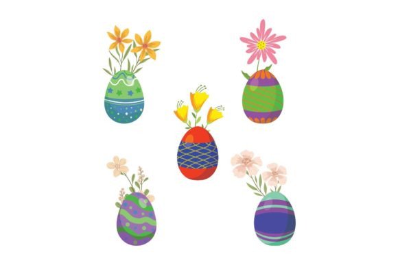 Easter Floral Colorful: Graphics & Illustrations for Seasonal Branding