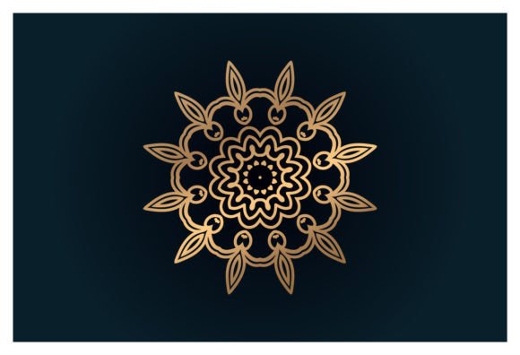 Floral Mandala Design Background Premium Graphics & Illustrations