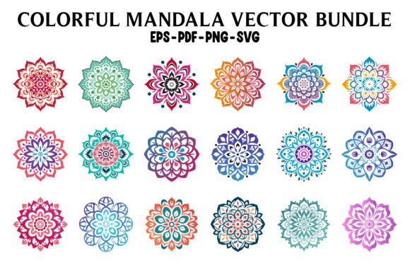Islamic Mandala Vector Clipart Bundle: Graphics & Illustrations