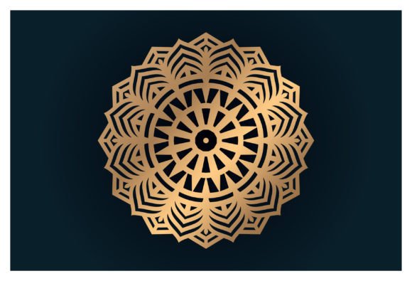 Mandala with Floral Ornament Graphics & Illustrations