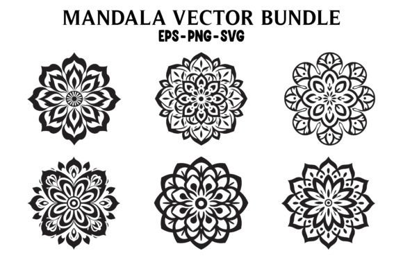 Vintage Abstract Mandala Clipart Bundle