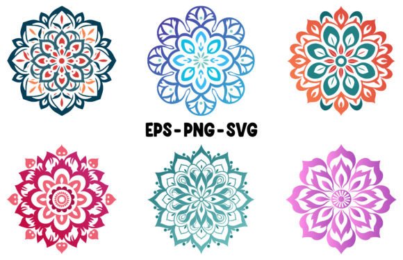 Vintage Circle Mandala SVG Clipart: Graphics & Illustrations for Sellers