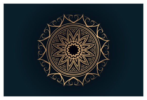 Vintage Floral Star Mandala Elements: Graphics & Illustrations