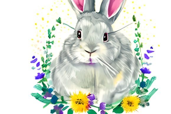 Watercolor Floral Bunny 6: Graphics & Illustrations Review